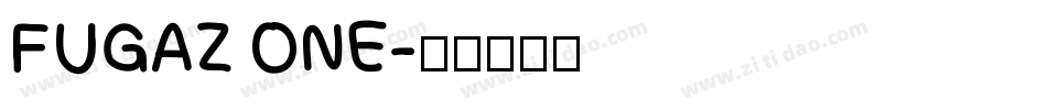 FUGAZ ONE字体转换